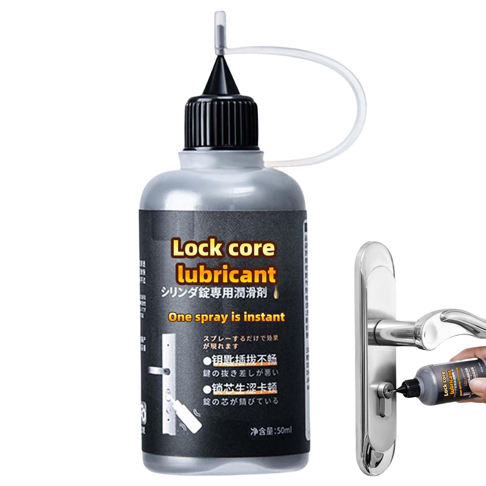 Lock core lubricant, Graphite lock core lubrication powder,for Smooth Lock Operation, Ideal for Tongue, Door & Window Tracks, Lubricates to Eliminate Noise