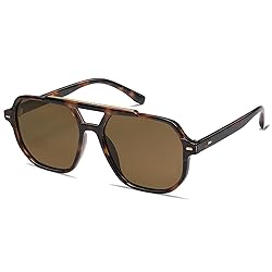 SOJOS Retro Trendy Aviator Polarized Sunglasses Men