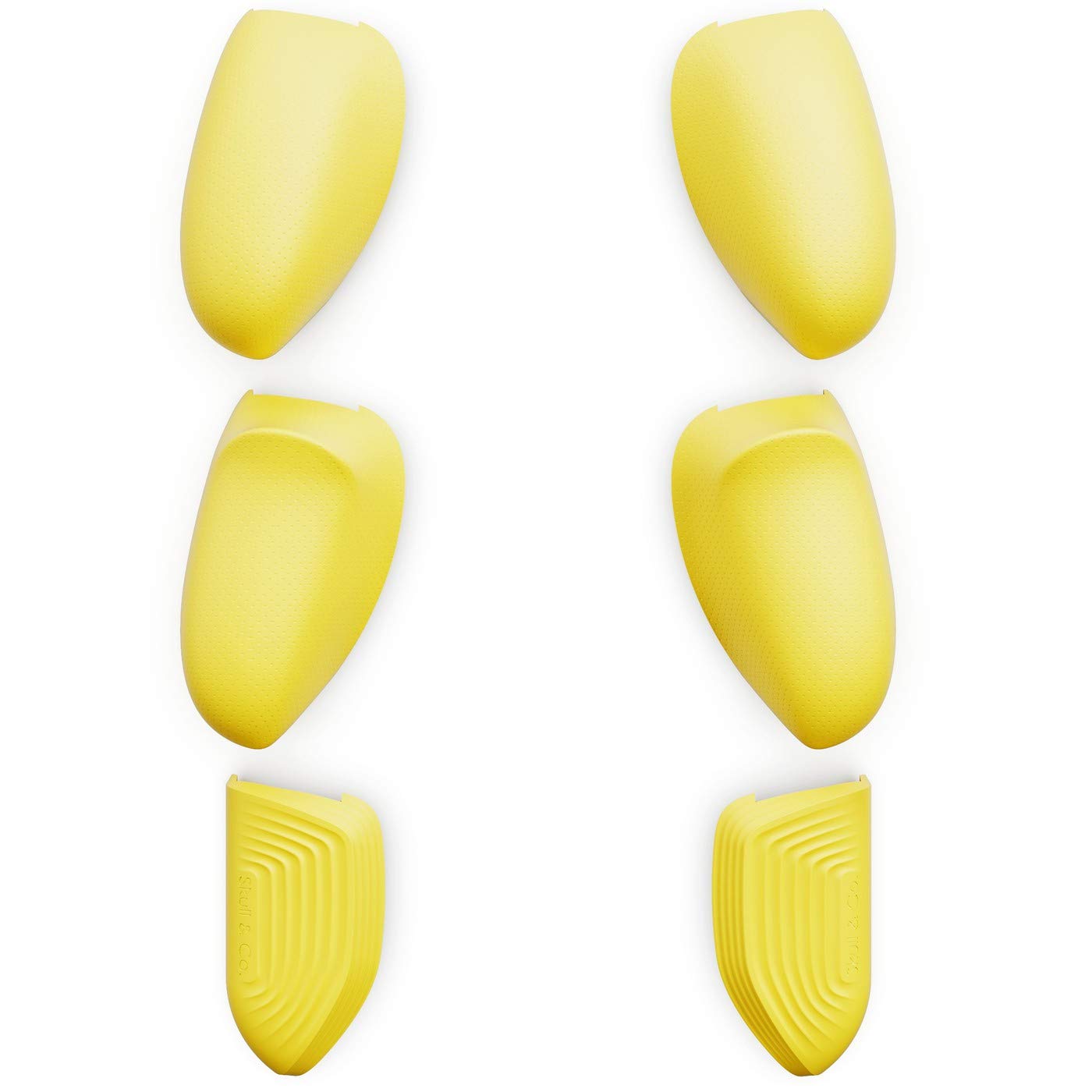 Skull & Co. Interchangeable Lite Grip Set for GripCase Lite: Snap/Trigger/Plus Grips [to fit All Hands Sizes] for Nintendo Switch Lite [3 Pairs] - Yellow