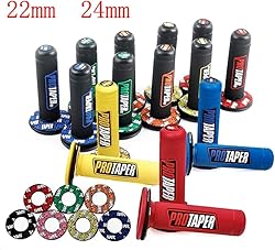 7/8" Motorcross Handle Grips Dirt Bike 22mm 24mm