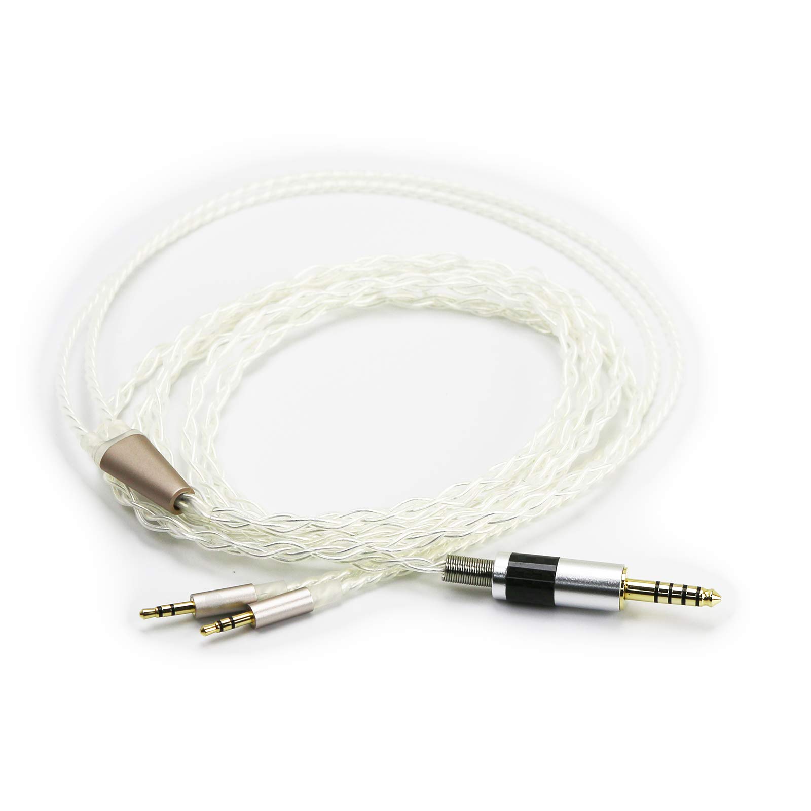 ABLET HiFi Cable with 4.4MM Balanced Male to Dual 2.5mm male Compatible with Hifiman HE400S, HE-400I, HE560 HE1000 Headphone & Compatible Sony WM1A, NW-WM1Z, PHA-2A