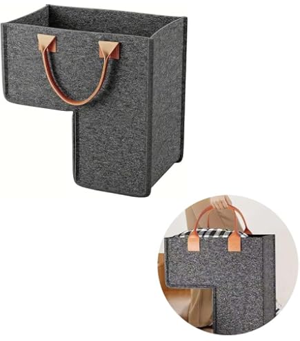 VireEyU Paniers D'Escalier Pliables Avec 5 Sacs De Rangement - Organisateur L Pour Linge Et Jouets