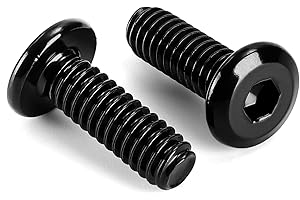 1/4-20 x 3/4" Flat Head Hex Socket Cap Screws Bolts, Stainless Steel 18-8 Black Finish, Fully Threaded, 25 PCS