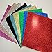 10 Pcs 300gsm Sparkling Glitter Cardstock Scrapbooking Craft Paper for Christmas DIY Decoration, Wedding, Birthday, Monograms 12