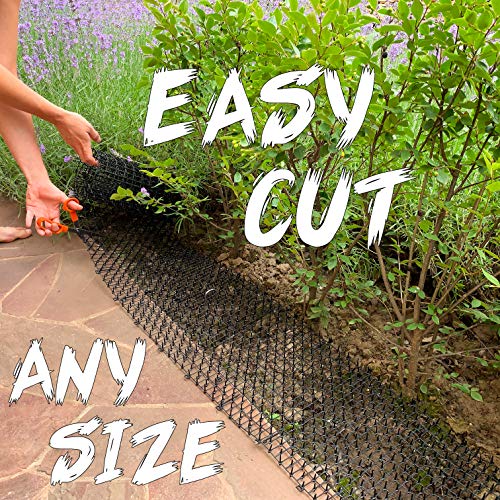 Mood Lab Cat Scat Spike Mat - 6.5 ft Roll - Anti-Cat and Pet Prickle Strip with 8 Garden Staples - Thumbnail 6