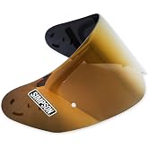 Simpson Motorcycle GBGSE Helmet Replacement Shield - Gold Mirror - Ghost Bandit, Speed Bandit