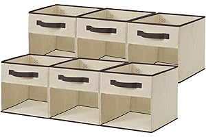 DECOMOMO Fabric Cube Storage Bin – Storage Bins with Clear Window, Toy Storage for Kids, Closet Organizers and Storage for Cl
