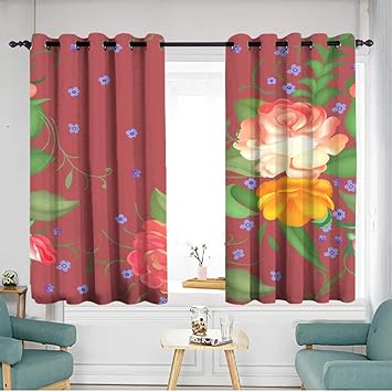 Amazon Com Home1love Grommet Window Curtains W 72 Xl 63