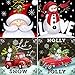 4 Pack Full Drill Christmas Diamond Painting Kit, KISSBUTY DIY Diamond Rhinestone Painting Kits for Adults and Beginner Diamond Arts Craft Decor, 9.8 X 9.8 Inch (Christmas Snowman Diamond Painting)
