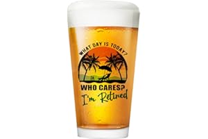 Fatbaby Retirement Gifts for Men Women,I'm Retired Beer Glass,Happy Retirement Pint Glasses Present for Men 2025,Funny Retire