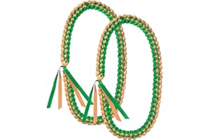 GHGMAO Graduation Lei, Graduation Leis 2024, Graduation Necklace for Class of 2024, 1Pc/2Pcs/6Pcs Braided Ribbon Lei for Graduation Accessories, Grads Parties Decorations