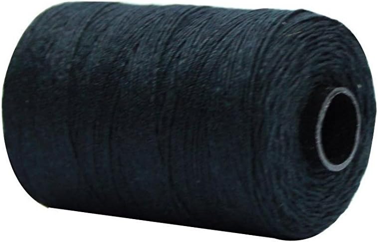 HAIR EXTENSIONS WEAVE / WEFT THREAD BLACK BROWN COTTON (Black (200Yards))
