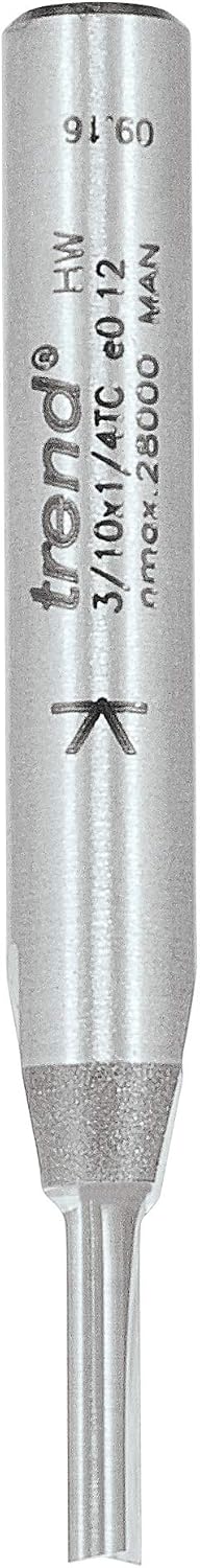 Trend Professional Straight Two Flute Router Cutter, 1/4 Inch Shank, 3.2mm Cut Diameter, 11mm Cut Length - Image 3
