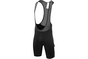 qualidyne Men's Cycling Bib Shorts 4D Padded Biking Bib Pants Biking Bicycle Shorts