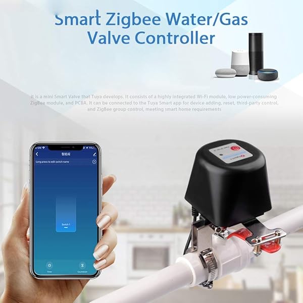 YDong Graffiti Smart Home ZigBee Wasser Ventil Gas Ventil Intelligenter Manipulator Kugelhahn Schalter Sprach Steuerung EU Stecker