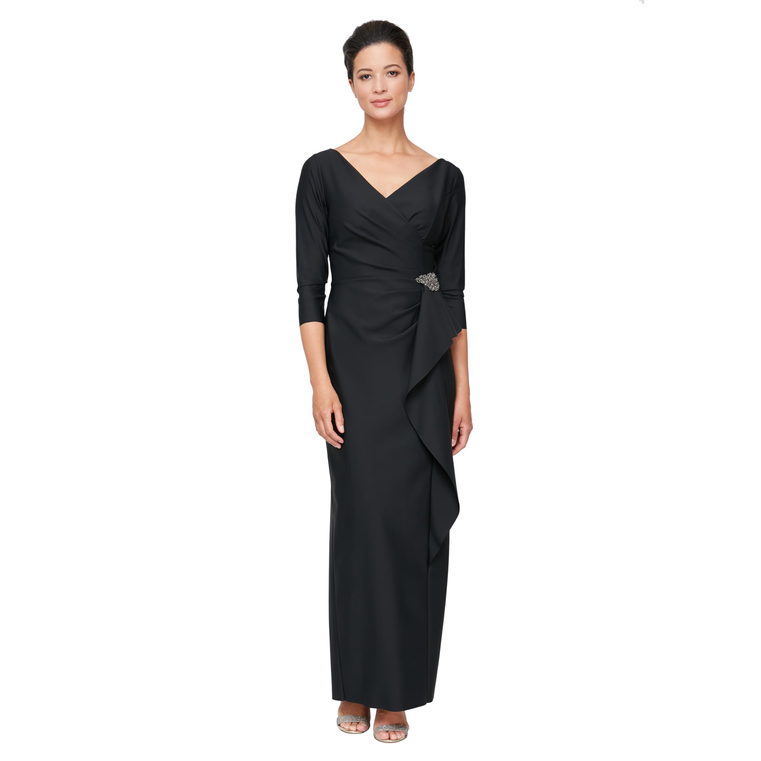 Alex Evenings Women's Slimming Long Length