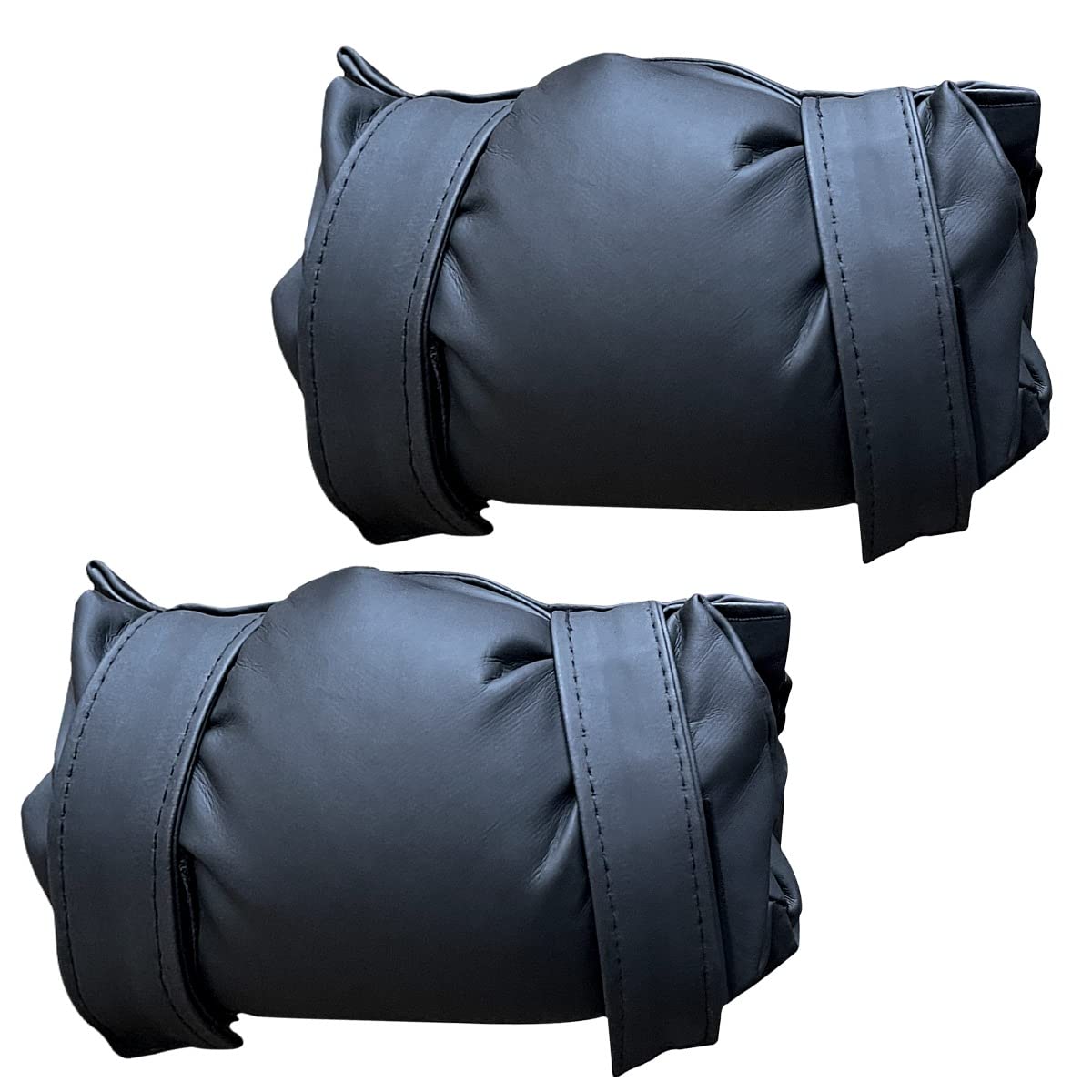 Flatro Outside Tap Cover Frost Protector | Leather Water Tap Insulation Cover to Protect from Freezing | Outdoor Thermal Leather Tap Jacket for Winter (Pack of 2) 24cm Outside Tap Cover for Winter