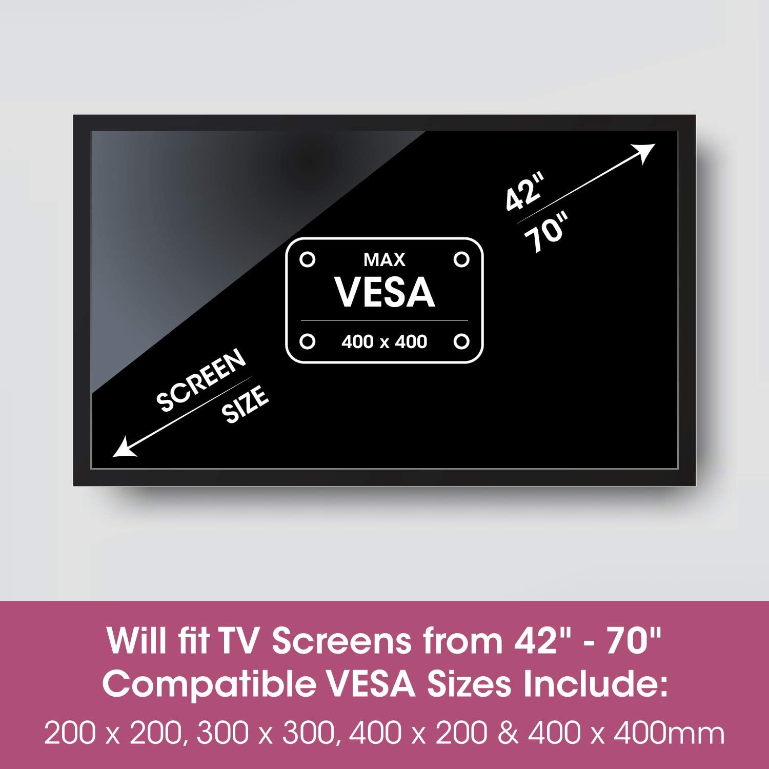 TV Wall Bracket Mount 42”, 70” - Image 4