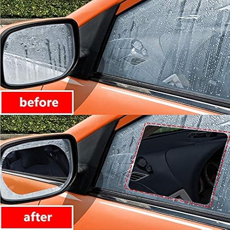 Amazon Co Jp カー日焼け止めステッカーuvサイドウィンドウ 車のバックミラー保護フィルムアンチフォグクリア防雨リアビューミラー保護フィルムソフトオートアクセサリー Size 2pcs 100x145mm ホーム キッチン