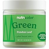Nutricost Green Plant Based Food Coloring From Pandan Leaf Powder (50 Servings) - Nutricolor Color Alternative For Food & Beverages