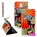 Galaxy Note 4 Case, OMIU(TM) [Big Elephant Red Skin Design] Luxury Bran-new Fashion Premium PU Leather Flip Magnet Wallet Slim Shell Case Cover Protector Fit For Samsung Galaxy Note 4, Sent Stylus