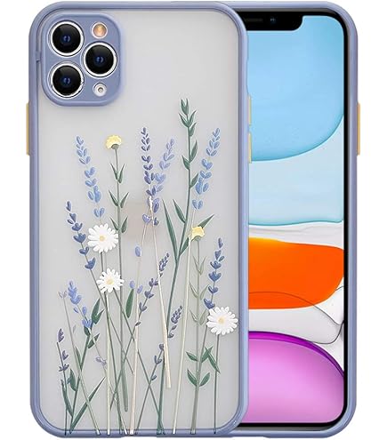 iPhoneケース iPhone 11 pro flower hard case llic luolnh Compatible with iPhone 11 Pro Case,iPhone 11 Pro Cute