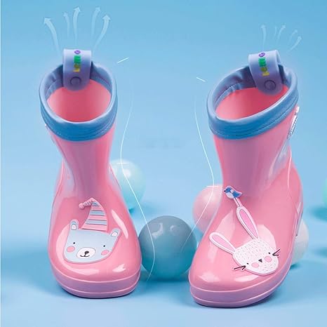 Duanguoyan Regenstiefel- 1-3 Jahre alte Kinder Regen Stiefel Jungen und Mädchen Wasser Schuhe Baby Kindergarten Rutschfeste G
