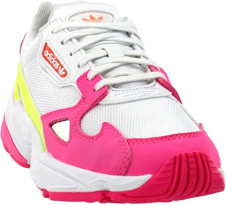 adidas falcon women's colorblock metallic sneakers