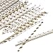 eBoot Drinking Straws Paper Straws for Celebrations, Christmas, Birthday, Wedding, Baby Shower and Party, 100 Pieces (Gold)