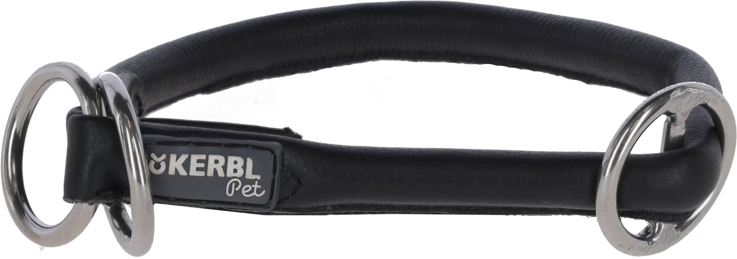 Kerbl Roma Round-Leather Choker, 50 cm, Black