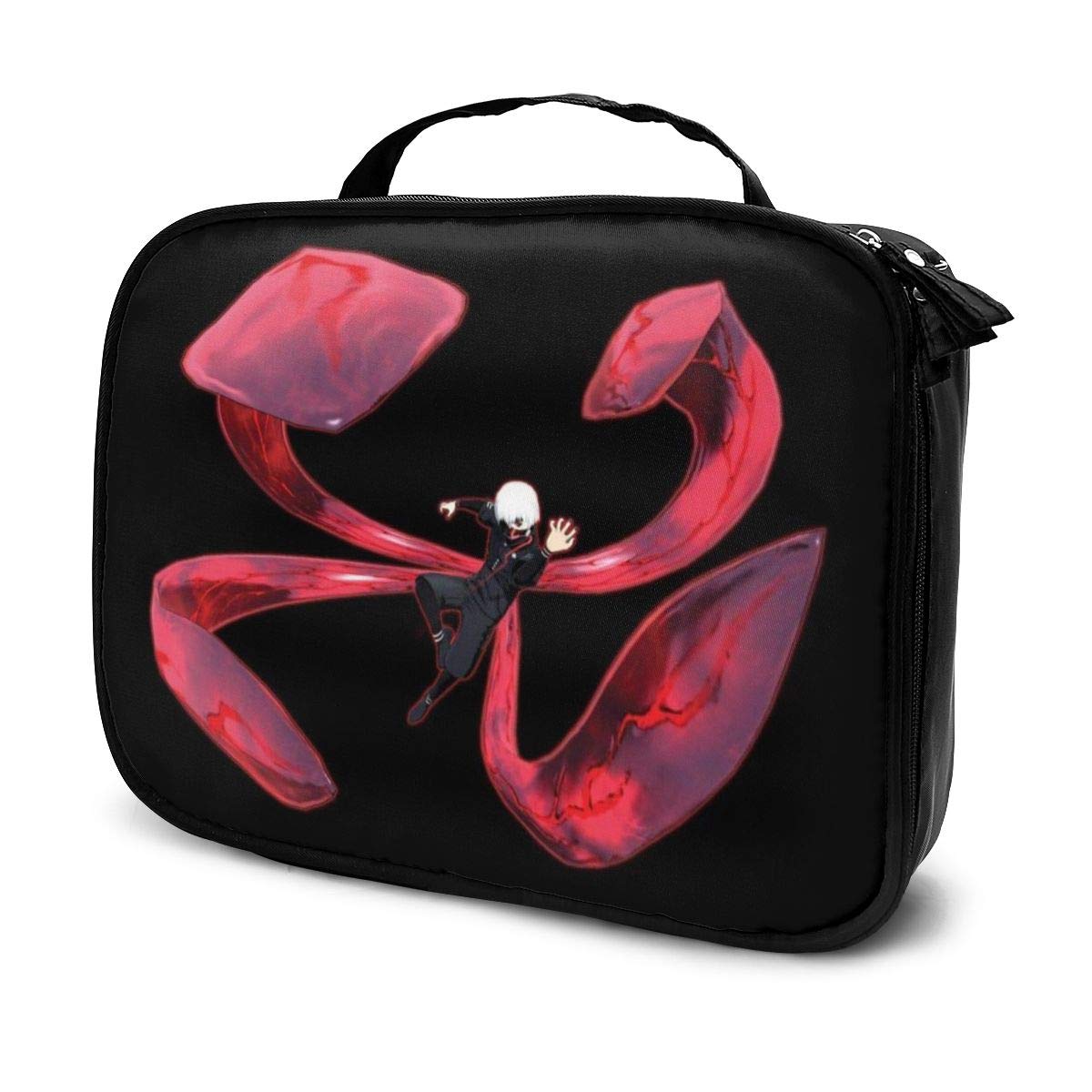 Multi-Functional Bag With Compartments Tokyo Ghoul Re Kaneki Professional Cosmetic Pouch Travel Kit Makeup Boxes Makeup Bag