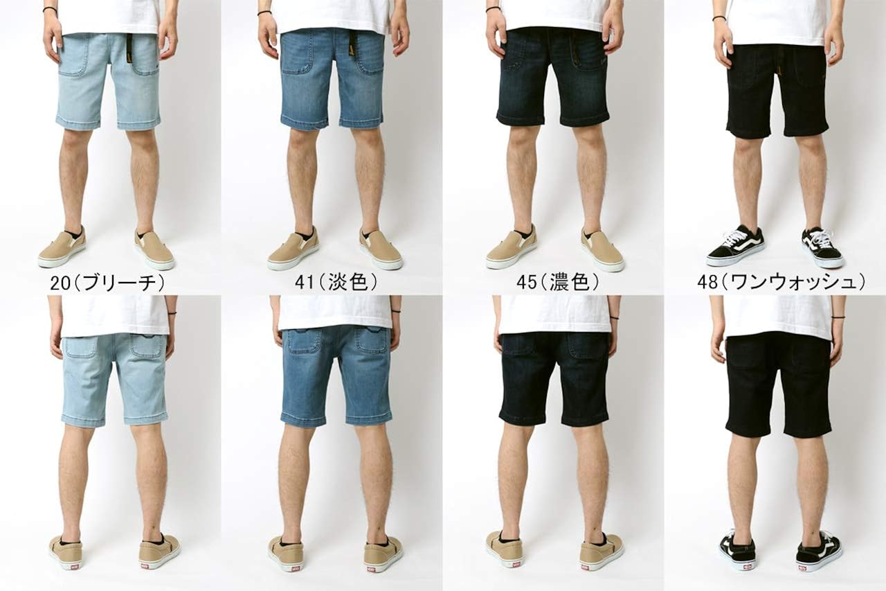 Amazon ジーニズム エドウィン ハーフパンツ メンズ ジーニズム デニム ショートパンツ クライミングパンツ ショートパンツ 通販