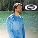 Vapor Apparel Men's Outdoor UPF 50+ Long Sleeve T-Shirt, UV Sun Protection for Fishing, Running, Hiking, XL, Columbia Blue