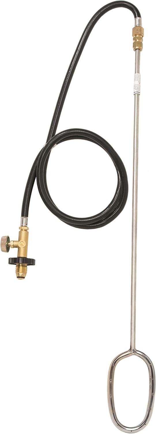 Flame King YSNFS-02 Propane LP Log Lighter Starter for Fireplace, Furnace, and Firepits, Silver