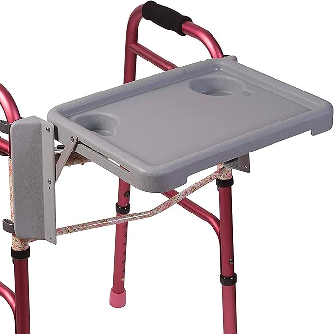 DMI Folding Walker Tray with Cup Holders, Grey Amazon.co.uk Health