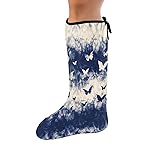 LedBack Kids Leg Cast Cover Sock Blue Tie Dye Print