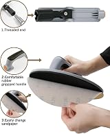 9 Inch Round Pole Sander with 6 Sandpapers - Radial Wall Sanding view 3