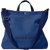 Canvas Tote Bag For Women inside out bag Crossbody Handbag with Adjustable Strap and Coin Purse for Work,Travel,Grocery