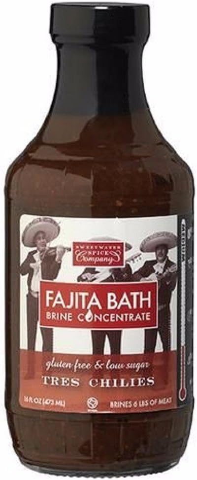 Sweetwater Spice Tres Chilies Fajita Bath Brine Concentrate - 473ml (16 oz)