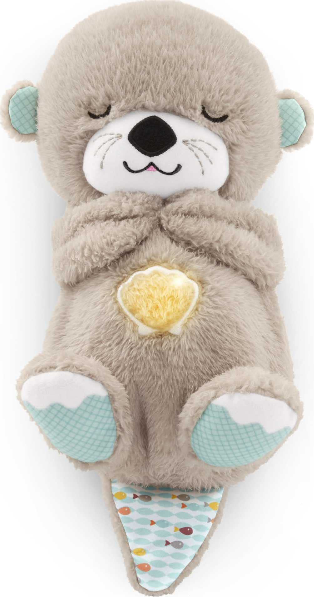 Photo 1 of Fisher-Price Baby Toy Soothe 'n Snuggle Otter Portable Plush Sound Machine with Music Lights & Breathing Motion for Newborns 0+ Months