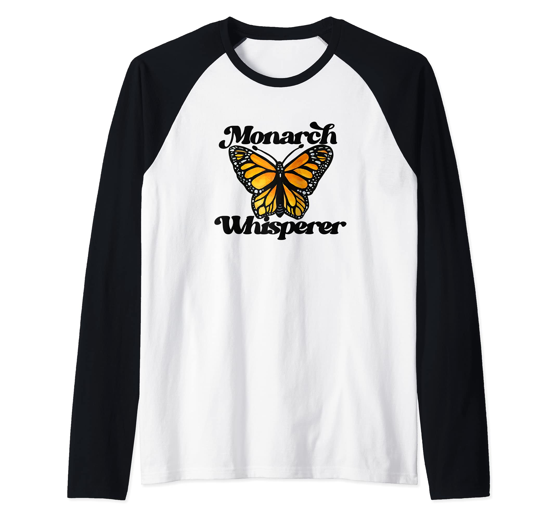 Monarch Butterfly Raglan Baseball Tee