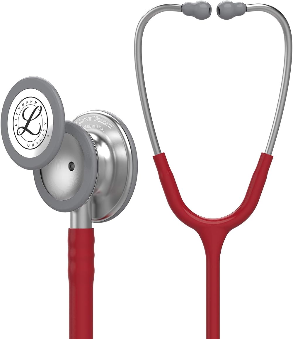 Littmann Classic III Stethoscope Burgundy Tube 27 inch 5627 Monitoring