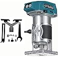 Brushless Cordless Wood Router Tool for Makita 18V Battery,Compact Trimmer Palm Router,5 Speed for Wood Slotting, Trimming