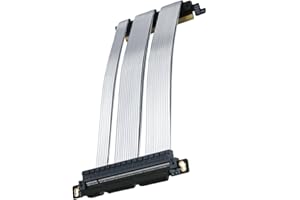 GIGA-MEGA PCIe 5.0 X16 Riser Cable Dual Reverse and Straight GPU Extension Cable GEN5 for ITX A4 Case RTX5090 (15cm)