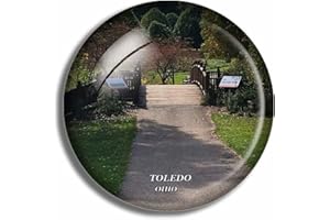 Crystal Fridge Magnet Toledo Ohio USA Travel Souvenir Fridge Magnet Funny Gift Home Decor Office Whiteboard