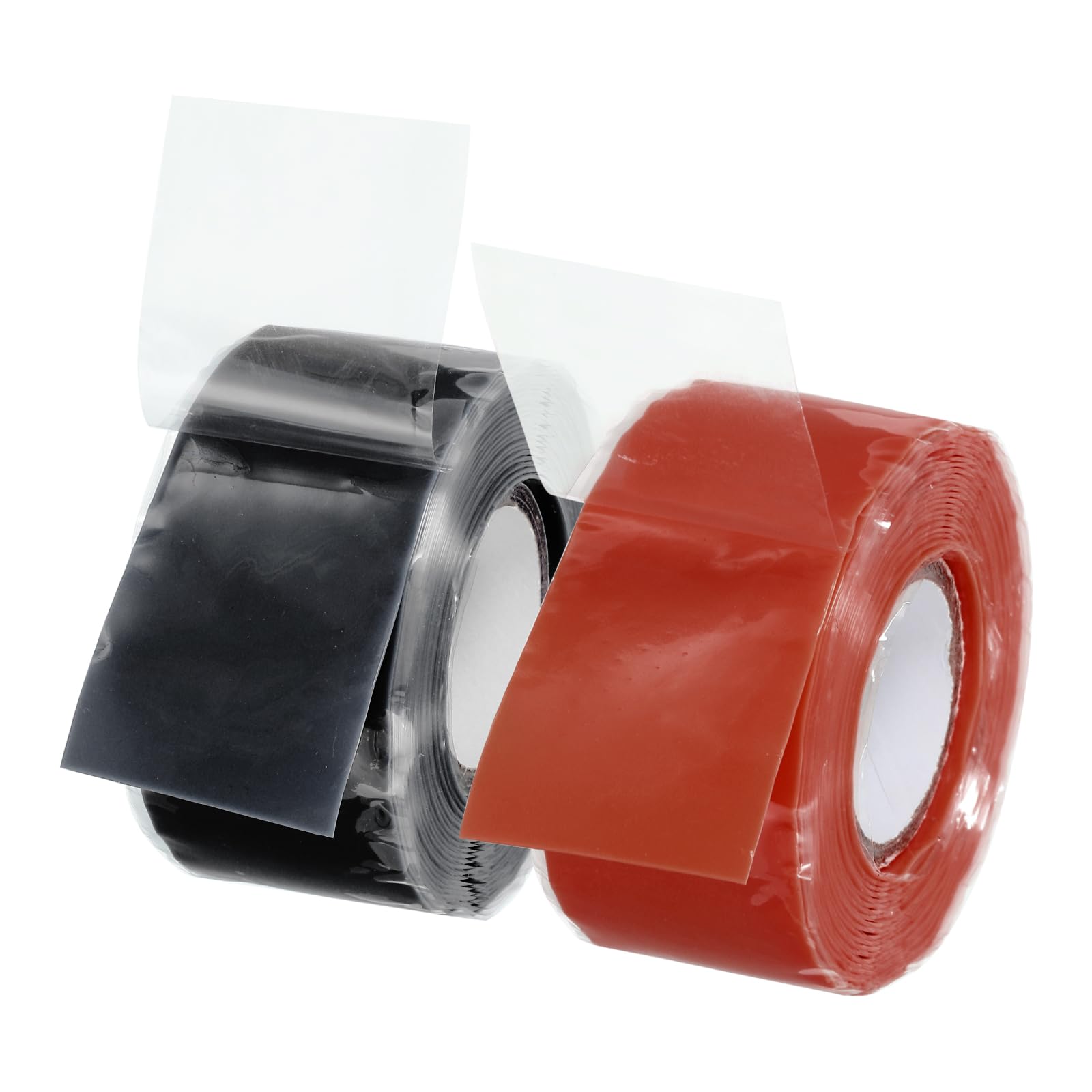 PATIKIL Grip Tape for Handles 1" x10ft, 2 Roll Self-Fusing Silicone Tape for Bike Handles Pull Up Bars Gym Equipment Plumb/Hose/Pipe Leaks Emergency Multicolor