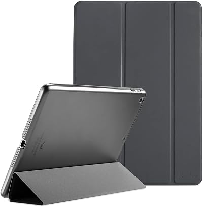 ProCase Ultra Slim iPad 9.7 Case Translucent Back Grey A1822 A1823 A1893 A1954