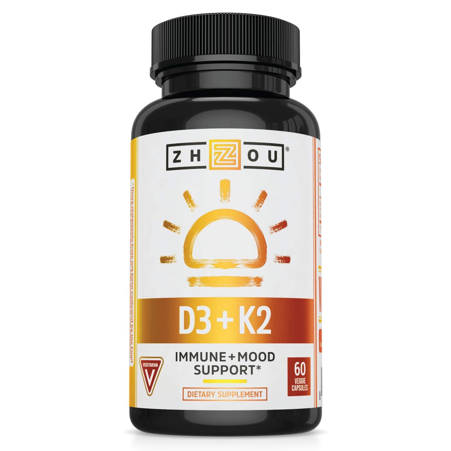 Zhou Vitamin K2 (MK7) with D3 Bone and Heart Health Formula Immune