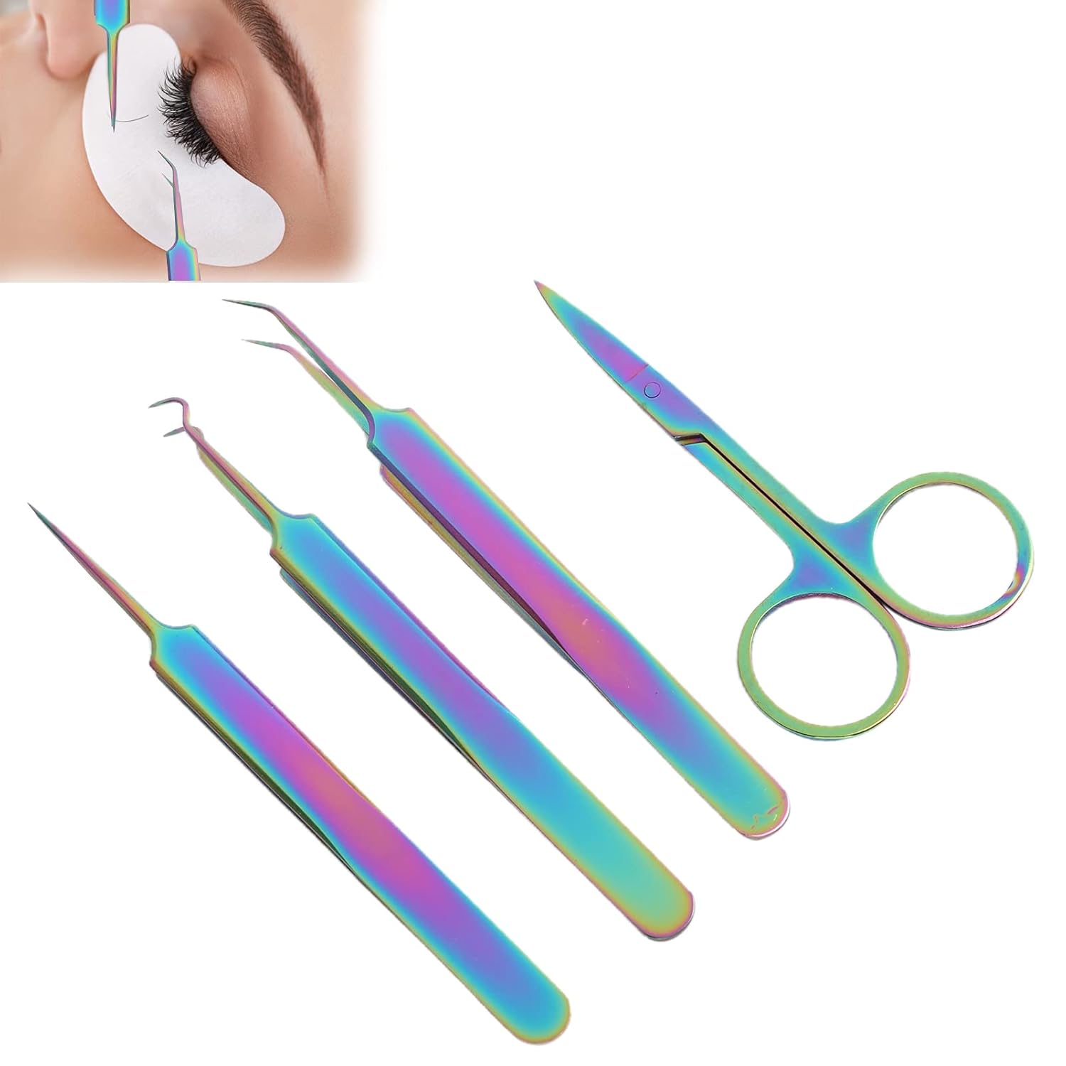 Tweezers Nail Scissors, Reliable Stylish Nail Art Tweezers for Jewelry