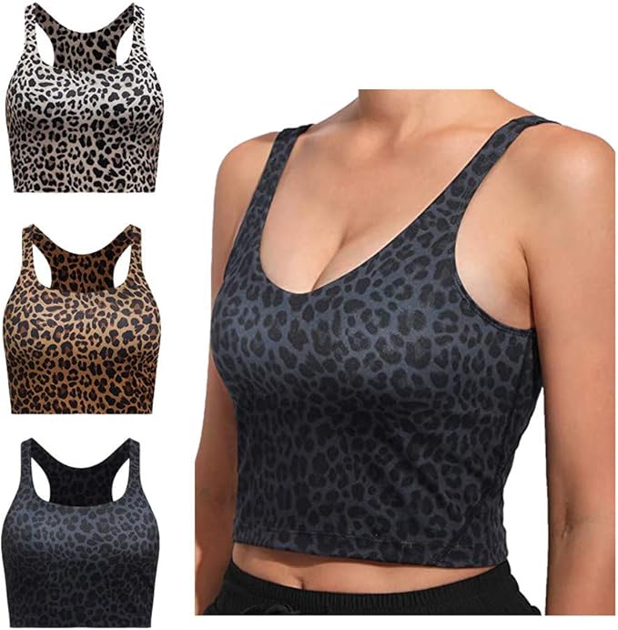 Sportunterhemden Herren Leopardenmuster - Ärmellose Tank Tops Für Fitness & Gym